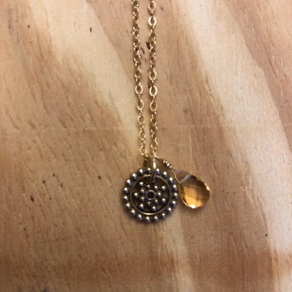 Charmed Mandala Necklace - Citrine (Yellow) - Picture 2 of 6